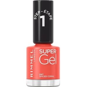 Rimmel Super Gel Gel Nagellak zonder UV/LED Lamp Tint 047 Spiced Coral 12 ml