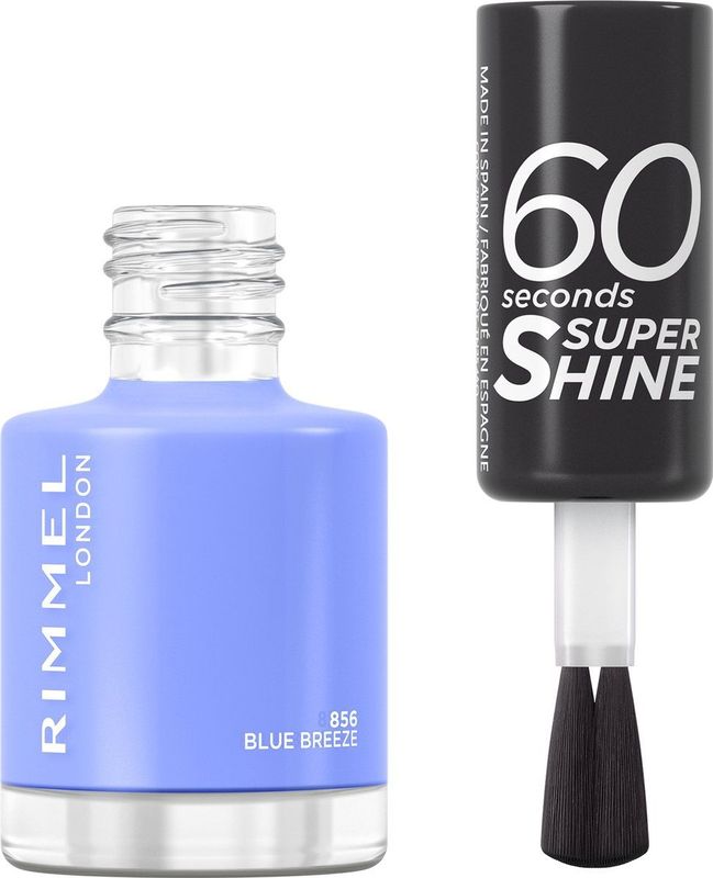 Rimmel - 60 Seconds Super Shine - Nagellak - Tint 856 Blue Breeze - 8 ml