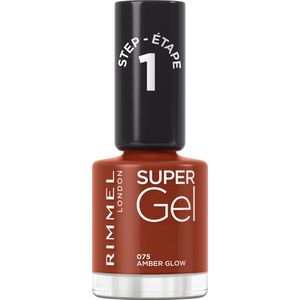 Rimmel Super Gel Gel Nagellak zonder UV/LED Lamp Tint 075 Amber Glow 12 ml