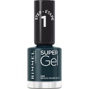 Rimmel Super Gel Gel Nagellak zonder UV/LED Lamp Tint 068 Beach House Blue 12 ml