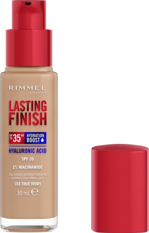 Rimmel - Lasting Finish 35HR Liquid Foundation - 30 ML - Hydraterende Foundation