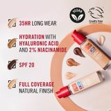 Rimmel - Lasting Finish 35HR Liquid Foundation - 30 ML - Hydraterende Formule