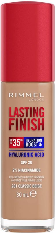 Rimmel Lasting Finish 35Hr Foundation 30 ml (Verschiedene Farbtöne) - 201 Classic Beige