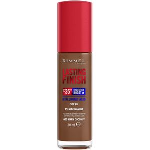Rimmel Lasting Finish 35Hr Foundation 30 ml (Verschillende Tinten) - 600 Warm Coconut