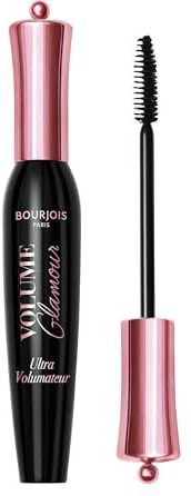Bourjois, Mascara Volume Glamour Schwarz, sofortiges Volumen, natürliches Ergebnis, intensive schwarze Pigmente, 12 ml
