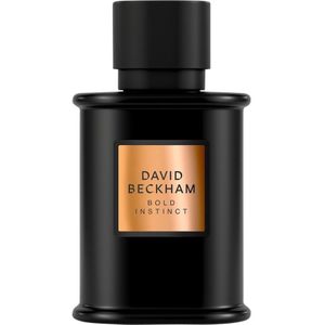 David Beckham Bold Instinct eau de parfum voor heren, houtachtige geur, aromatische geur, buitengewone fles, matzwart, 50 ml