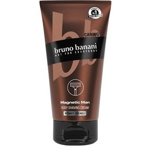bruno banani Body Shaving Cream Magnetic Man, 3-in-1 scheercrème met boeiende houtachtige geur, 150 ml