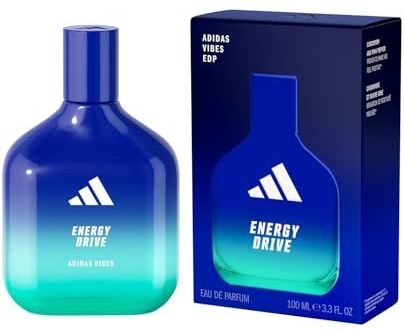 adidas Vibes Energy Drive Eau de Parfum, langanhaltender, energiespendender Unisex-Duft mit natürlichen ätherischen Ölen, 100ml