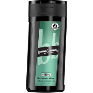 bruno banani Made for Men 3-in-1 douchegel voor mannen met verfrissende aquatische geur, 250 ml