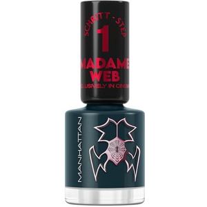 Manhattan Super Gel nagellak Madame Web Beach House Blue, gel manicure-effect geheel zonder uv-licht – nagellak met tot 14 dagen houdbaar