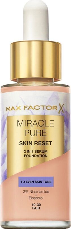 Max Factor - Miracle Pure - 2-in-1 Skin Reset Serum Foundation - Fair - 30 ml