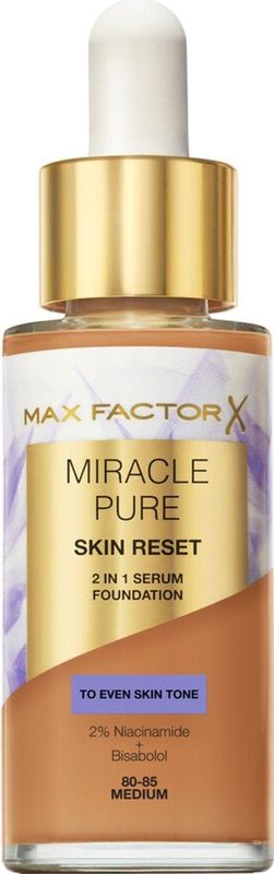 Max Factor - Miracle Pure - 2-in-1 Skin Reset Serum Foundation - Vegan - 30 ml
