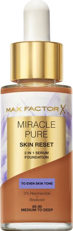 Max Factor - Miracle Pure - Serum Foundation - Medium to Deep - Veganistische Formule