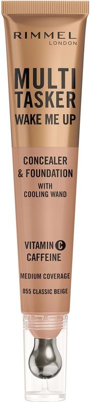 Rimmel - Multi-Tasker Wake Me Up - Foundation en Concealer - Tint 55 Classic Beige - 20 ml