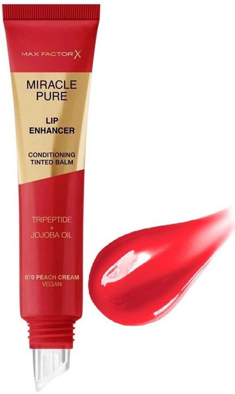 Max Factor - Miracle Pure Lip Enhancer - Lipgloss - 070 Peach Cream - 12 ml