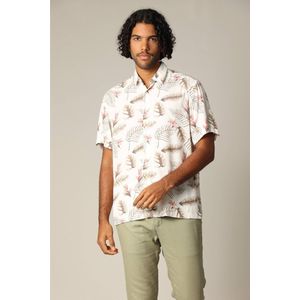 Deeluxe - Sahel - Overhemd - Grijs - Korte Mouwen, Synthetisch Materiaal