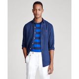 Recht hemd in linnen, lange mouwen POLO RALPH LAUREN. Linnen materiaal. Maten S. Blauw kleur