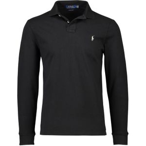 Polo Ralph Lauren - Custom Slim Fit Poloshirt - Zwart - Katoen