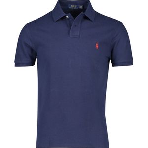 Polo Ralph Lauren - Slim Fit Poloshirt - Marineblauw - Katoen