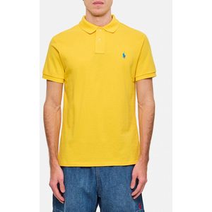 Polo Ralph Lauren - Katoenen Poloshirt - Geel - Slim Fit - 2-Knoops