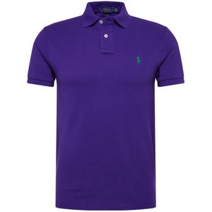 Polo Ralph Lauren - Polo - Paars - Katoen - Korte Mouwen - Geborduurd Logo