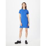Polo Ralph Lauren - Korte Mouw Jurk - Blauw - Kraag - Knoopsluiting - Rechte Pasvorm