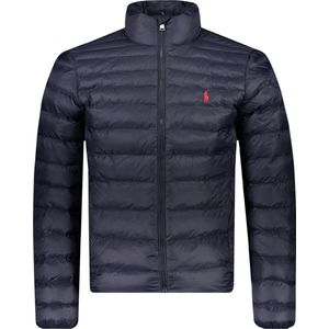 Lichte donsjas met rits en opstaande kraag Terra POLO RALPH LAUREN. Nylon materiaal. Maten L. Blauw kleur