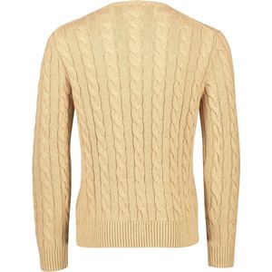 Trui met ronde hals in katoen met kabelmotief POLO RALPH LAUREN. Katoen materiaal. Maten L. Kastanje kleur