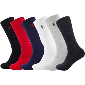 Polo Ralph Lauren - Set 6 Paar Effen Sokken - Veelkleurig - Katoen