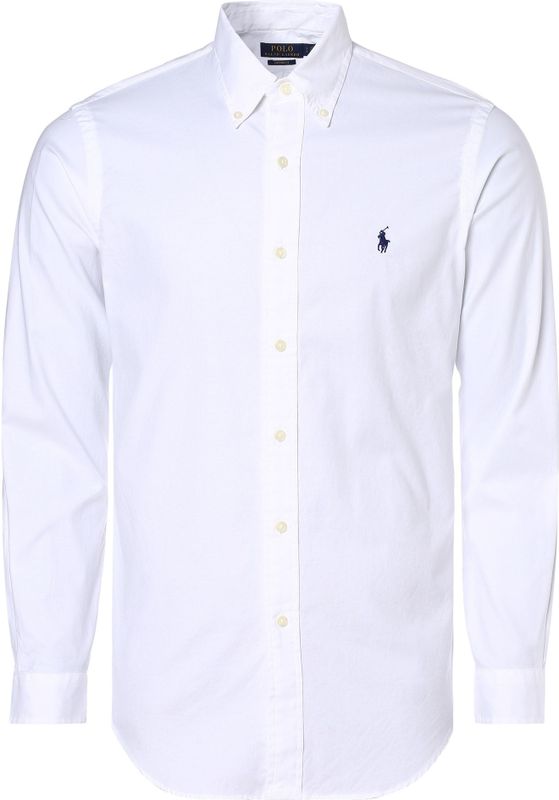 Ralph Lauren - Wit Katoenen Button-Down Overhemd voor Heren