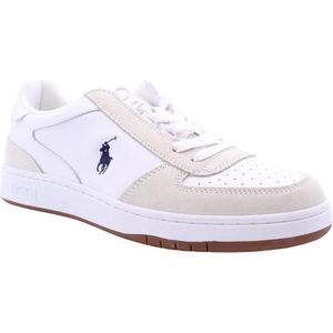 Ralph Lauren Court sneaker met suède details