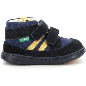 KICKERS Jongens Unisex Kids KICKBUBBLOKRO enkellaars, blauw oranje, 10 UK Kind, Blauw Oranje, 10 UK Child