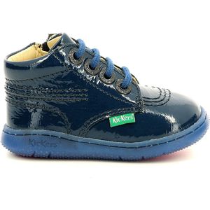 Kickers Kickbillista Meisjeslaarzen, Blauw gelakt