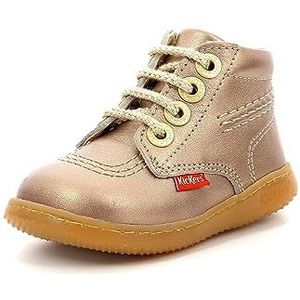 Bottines in leer met veters Kickbillista KICKERS. Leer materiaal. Maten 23. Beige kleur