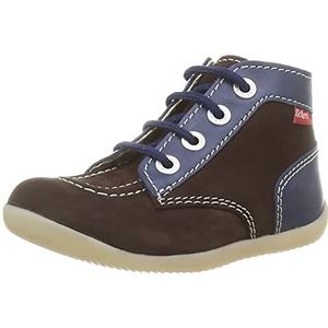 Kickers Bonzip-2 Baby's - Mary Jane-schoenen voor jongens, Marron Fonce Marine, 24 EU