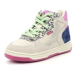 Kickers Kicklax sneakers voor kinderen, uniseks, Meerkleurig luipaard, 34 EU