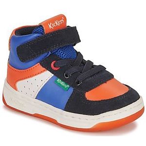 Kickers Kickalien Sneakers, uniseks, kinderen, Marineblauw oranje, 31 EU
