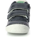 Sneakers met klittenband Sostankro KICKERS. Leer materiaal. Maten 24. Blauw kleur