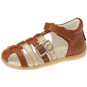 KICKERS bigro sandalen voor meisjes, Camel Goud, 22 EU