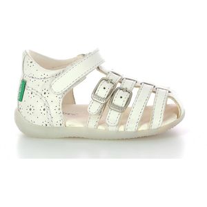 KICKERS bigro sandalen voor meisjes, Perfo Wit, 26 EU