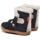 Kickers - So Windy - Enkellaarsjes - Marineblauw - Leer