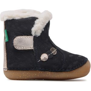 Kickers - So Windy - Enkellaarsjes - Marineblauw - Leer