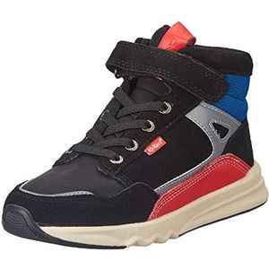 Kickers Kikafar sneakers voor jongens, Zwart Rood Blauw, 34 EU