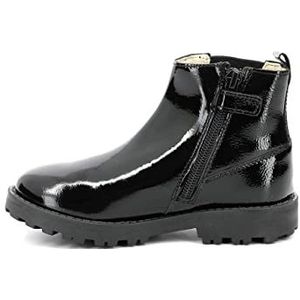 Kickers Groofit laarzen voor meisjes, Zwarte lak., 35 EU