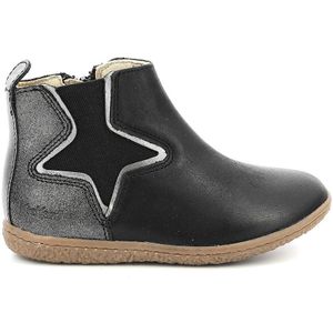 Kickers Meisje Vermillon Enkel, Zwart en zilver, 31 EU