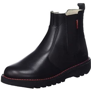 KICKERS YOTO Kid, Chelsea Boots dames, zwart, 35 EU