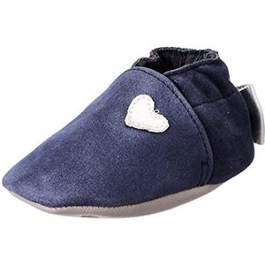 Robeez Mini Love PLG pantoffels voor baby's, meisjes, marineblauw, metaal, 23 EU