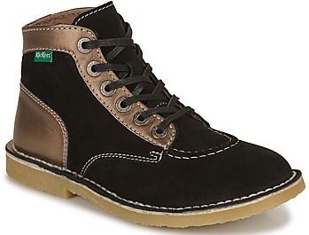 Kickers, Dames, Schoenen, Zwart, Maat: 38 EU Leer,
