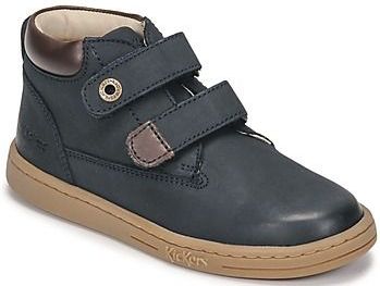 KICKERS - Tackeasy - Enkellaarsjes - Marineblauw - Leer