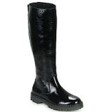 Kickers - Deckboot - Laarzen - Zwart - Leer - Ritssluiting